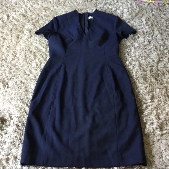 Reiss size 8  Elegant Navy Blue Dress - Picture 2 of 13